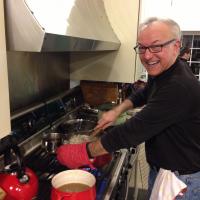 Retreat 2014 - G. Daley at the stove